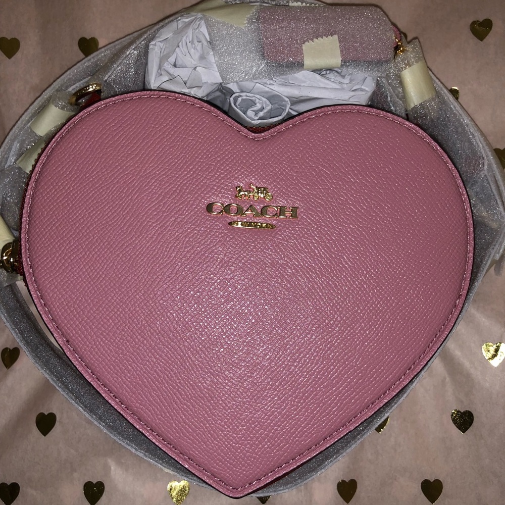 Coach Heart Crossbody in Colorblock - Picture 8 of 11